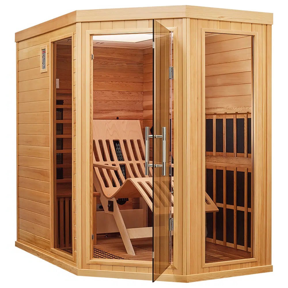 Die Liege-Infrarotkabine Liege-Corner aus der Ausstellung wird abverkauft